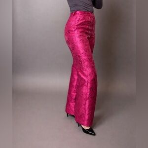 Elegant Women's Pink Brocade Pants by Amanda Uprichard